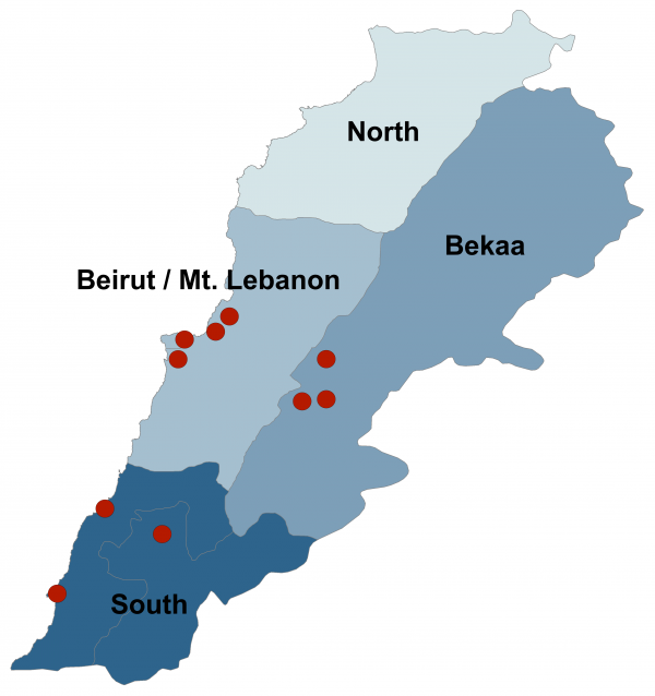 Figure 1. Participating Primary Health Centers by Geographic Area